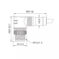 Cable impermeable M12 Cable de cable naranja Cable de conector